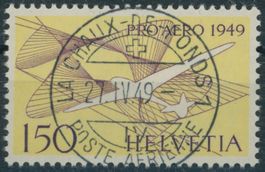 1949 - Flugpost - Pro Aero - Ersttag Voll Stempel ET