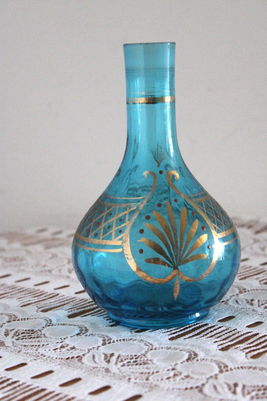Bottiglie: Antike, handbemalte, Glas Flasche – Usato da Locarno venduto da fripui 6