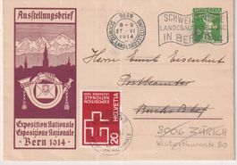 Y86) ) Ausstellungsbrief Bern 1914, sehe Scan