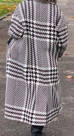 Manteau Zara motif pied de poule S - M