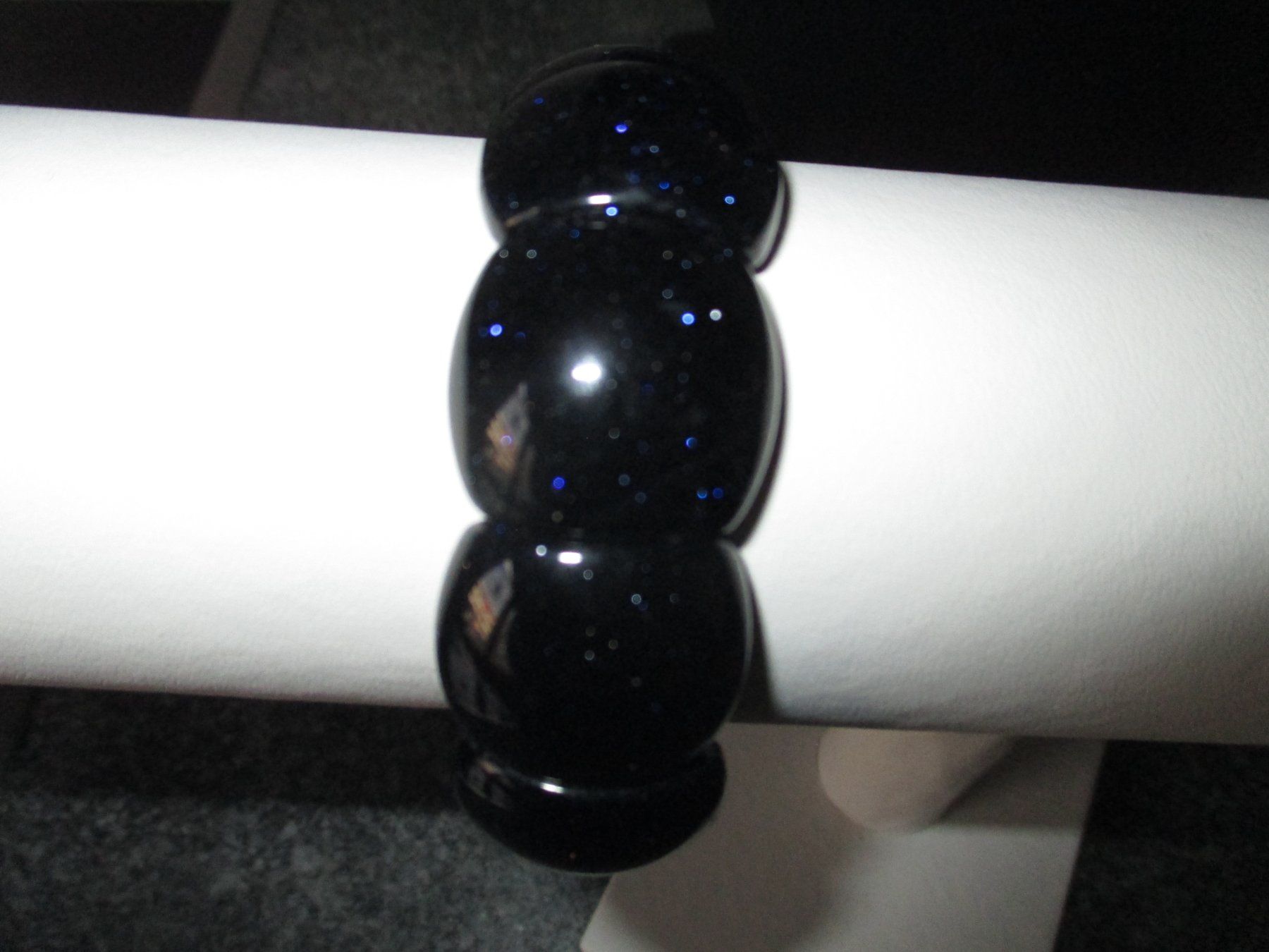 Bracciali & Braccialetti: BLUE GOLDSTONE EDELSTEIN ELASTARMBAND CA 20CM – Usato da Winterthur venduto da katzen07 1