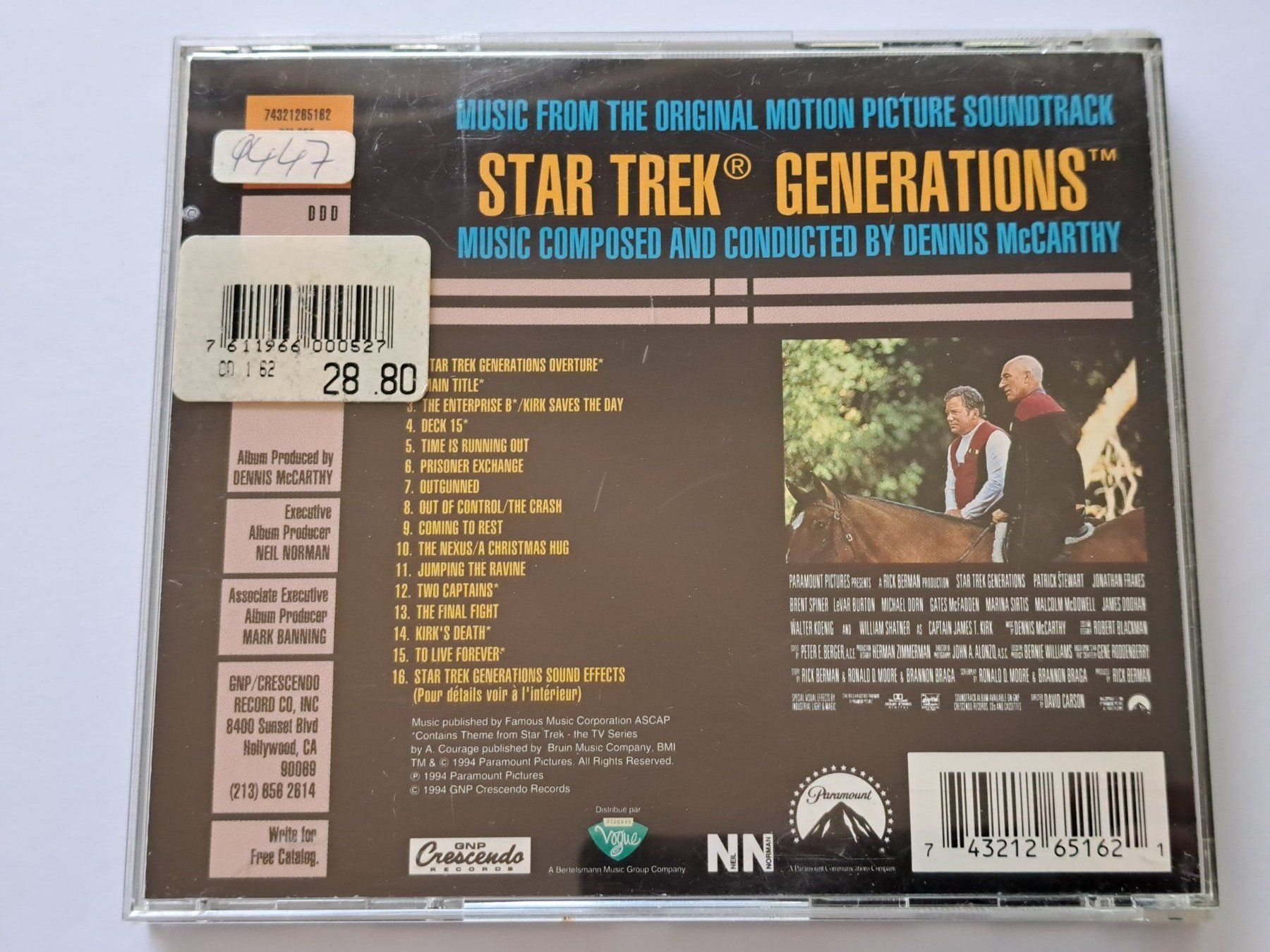 CDs: Cd Star Trek Generations - Bande originale  – D'occasion à Pully par bro_n52j 1