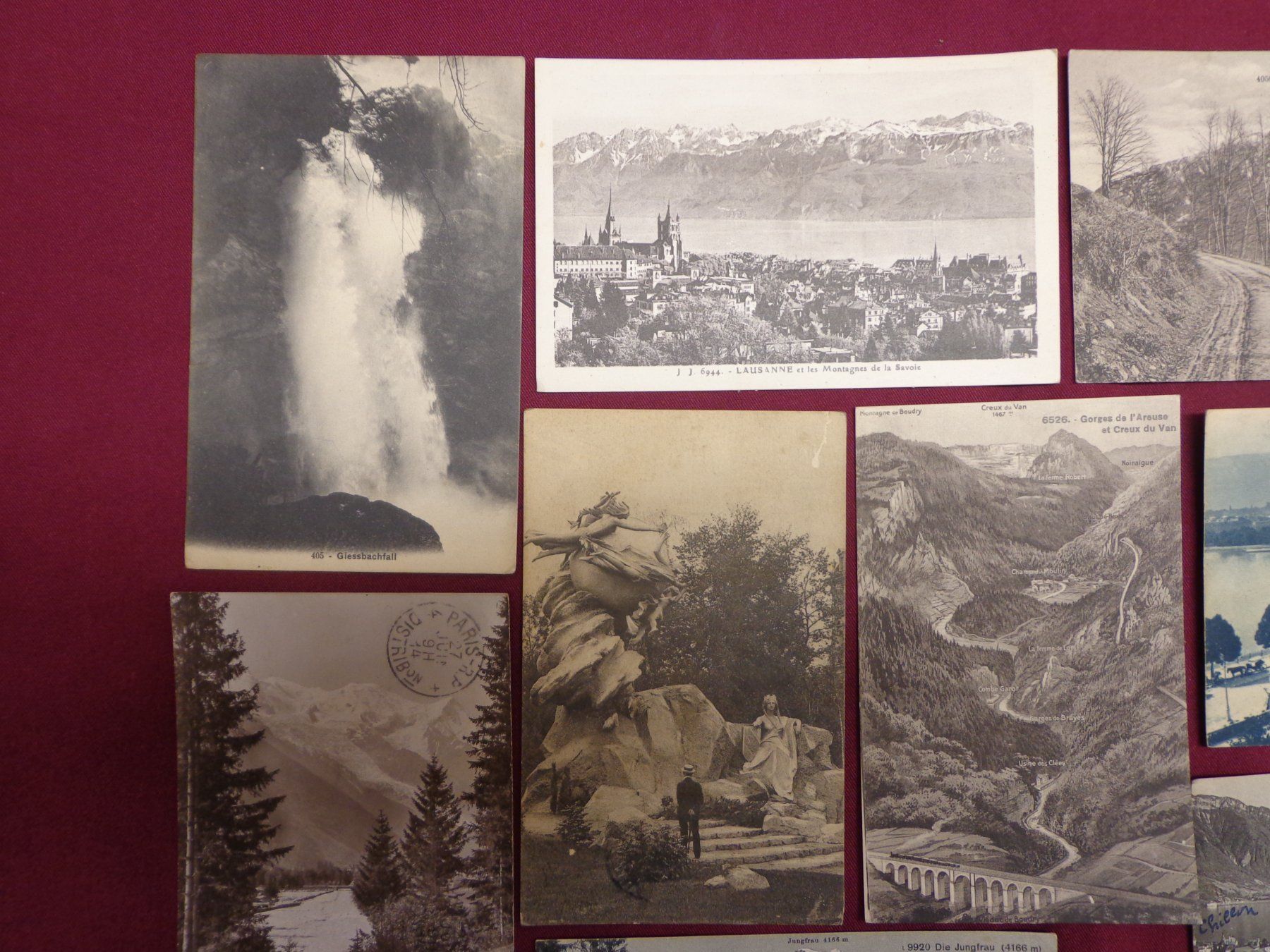 Cartoline postali: Antike Postkarten Ansichtskarten Schweiz Sammlung 10 Stück – Usato da Andeer venduto da Baerenburger 1
