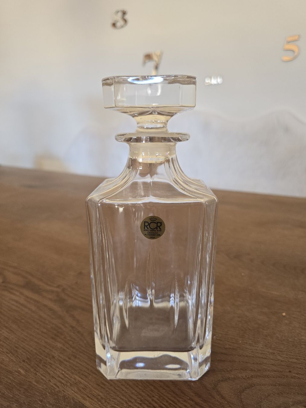 Caraffe: Kristall Karaffe RCR Flachschliff Glas  – Usato da Laufen venduto da Skippy2002