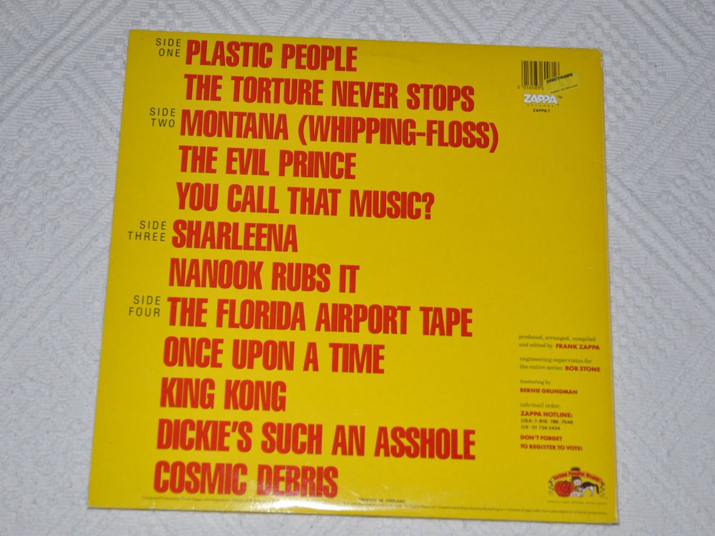 Dischi in vinile: 2 LP Zappa - You Can't Do That On Stage Anymore Sampler – Usato da Boll venduto da Theodora15 1