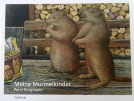 Peter Bergmann Signiert - Meine Murmeltierkinder Bilderbuch
