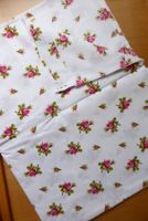 Baumwollstoff - Rote Rosen auf weiss BW  - 74 x 93 cm