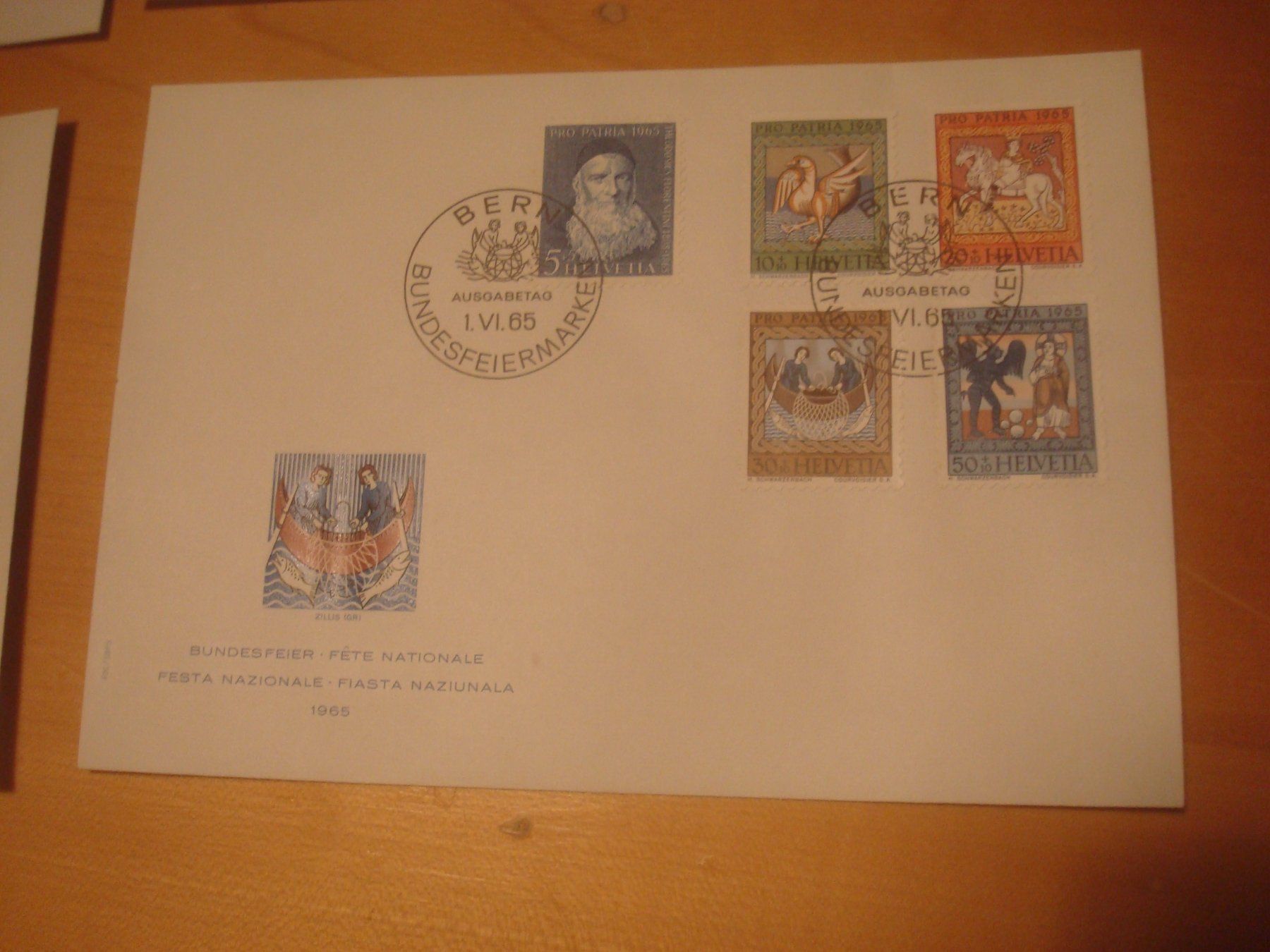 Tutti i francobolli: PP 1962-3-4-5 FDC RR‪ – Usato da Gordola venduto da Polentaefung 3