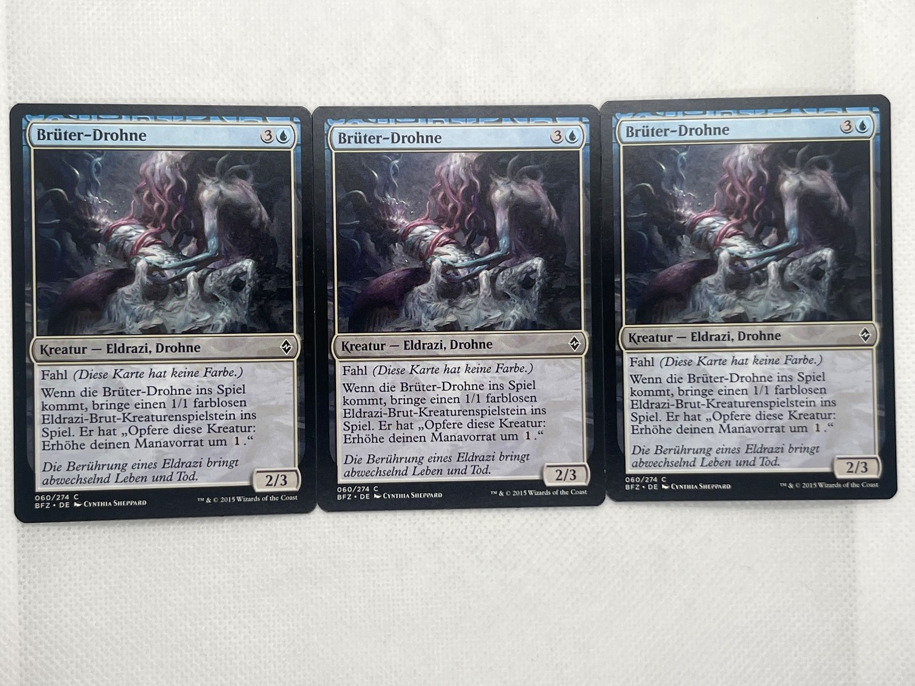 Magic The Gathering Carte collezionabili: MTG: Brüter-Drohne - 3 Karten Bundle! Top! – Usato da Hinterkappelen venduto da Kim1992