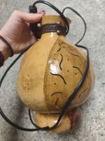 Kürbis Lampe Herbstdeko Tischlampe Leuchte Top Zustand