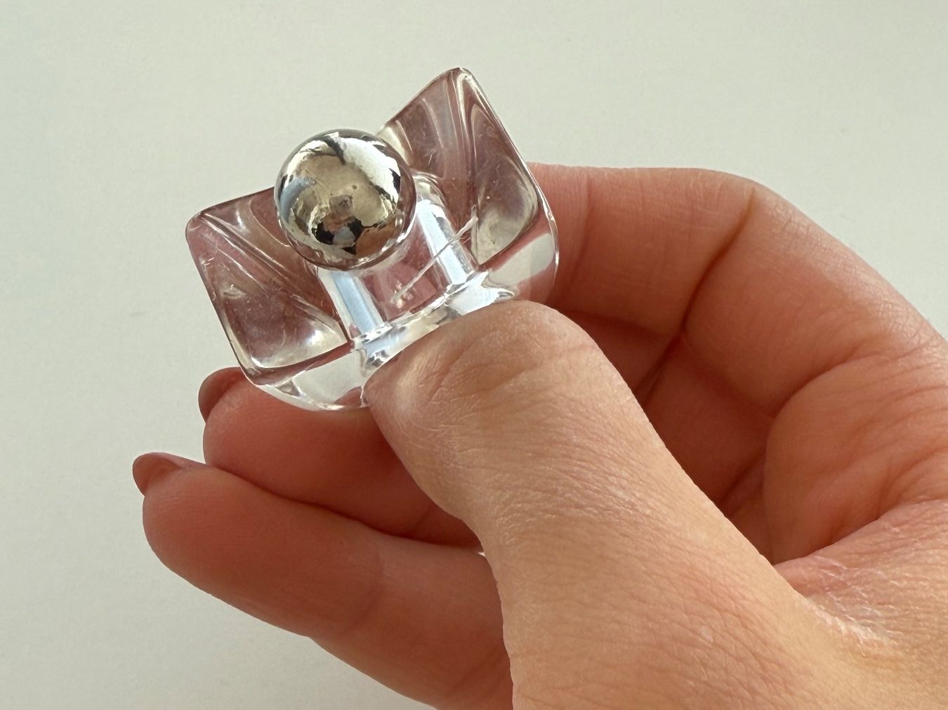 Anelli: Plexiglas / Silber Ring – Usato da Sissach venduto da laura.x4 2