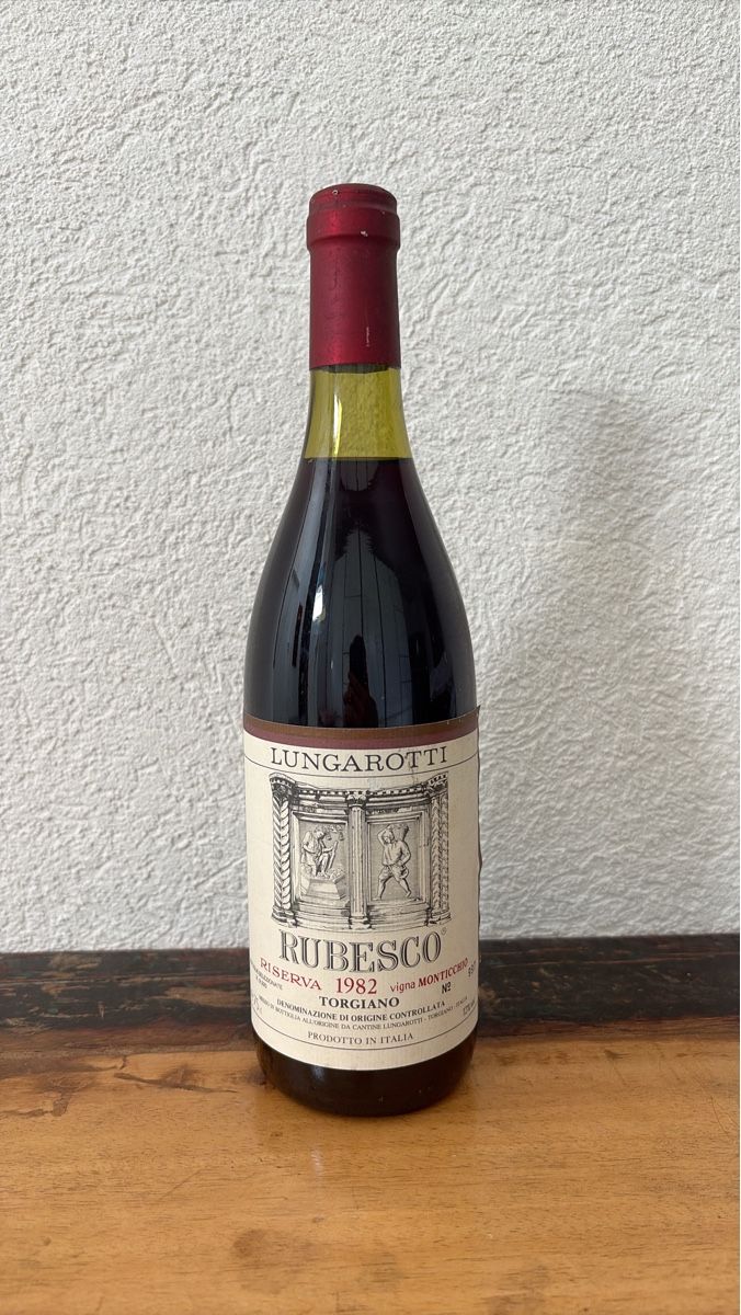 Vino: Lungarotti Rubesco Riserva 1982 Wein – Usato da Dintikon venduto da hacer56