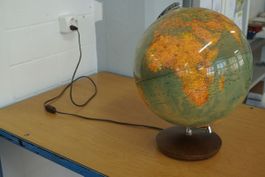 Vintage-Leuchtglobus von Columbus