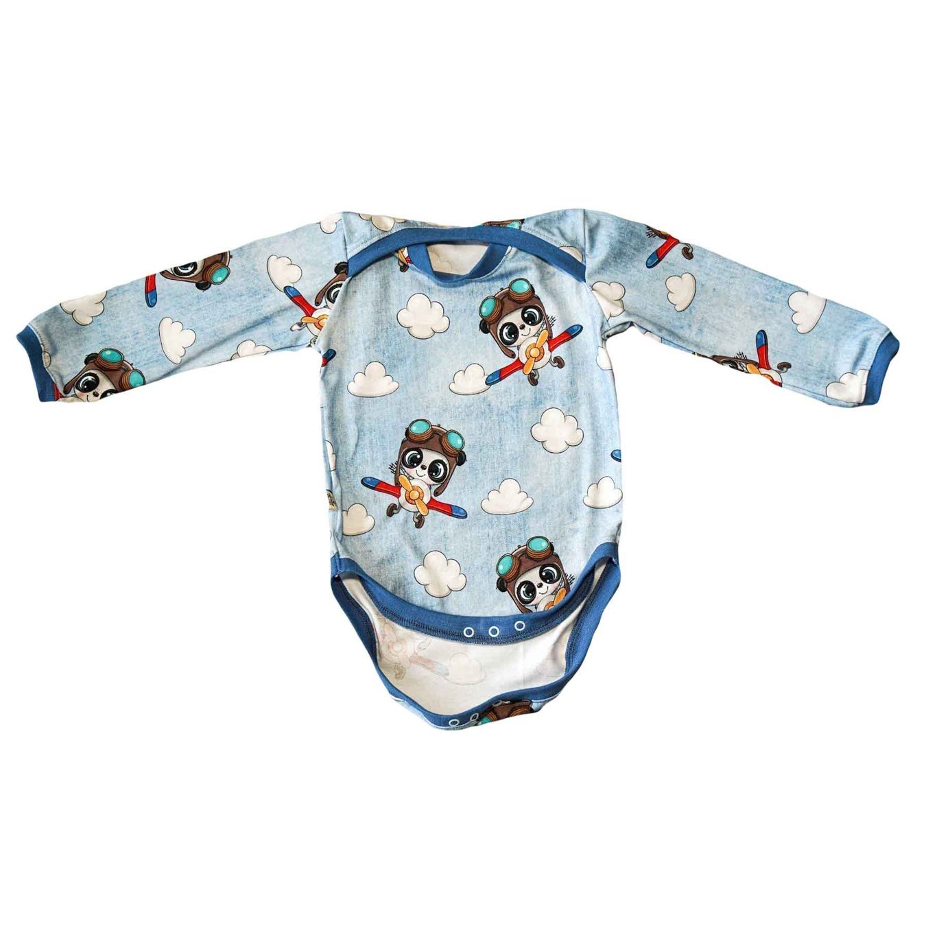 Biancheria intima: Langarm Body mit härzigem Pilot 74/80 - NEU – Nuovo e nell'imballaggio originale da Zürich venduto da sambaum 1