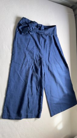 schicke royalblaue Coulotte mit leichtem Glanz, Gr. 42 NP 70