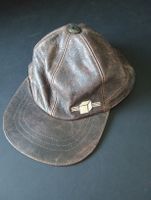 Vintage Style Braun Leder Cap Black Box Collection