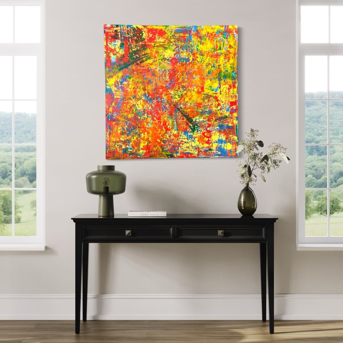 Dipinti: Buntes abstraktes Gemälde, Original 100x100 cm – Nuovo e nell'imballaggio originale da Berikon venduto da home-artsch 4