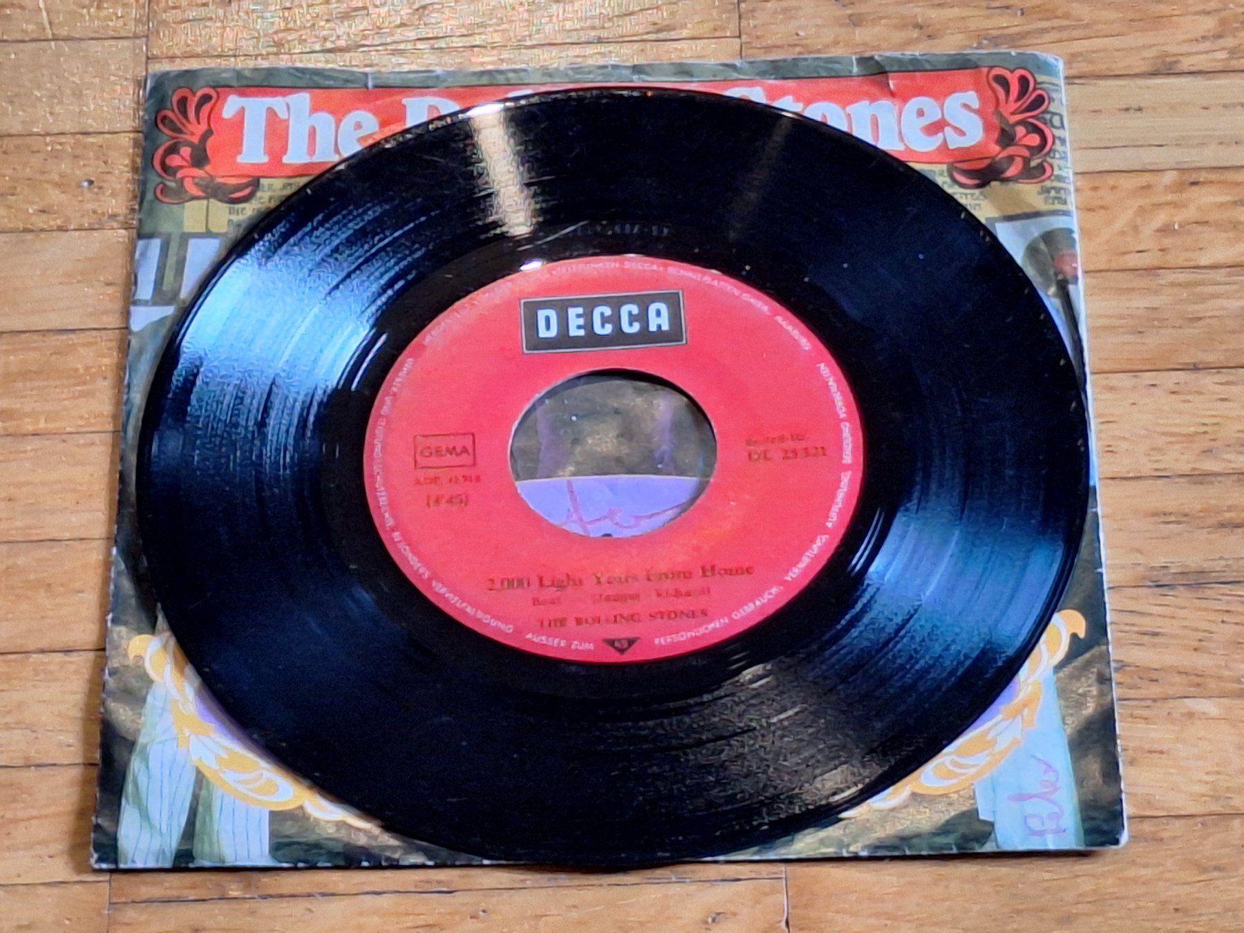 Dischi in vinile: The Rolling Stones, 2000 Light Years From -7" Single DE 1967 – Nuovo (secondo la descrizione) da Oberentfelden venduto da Musicud 2