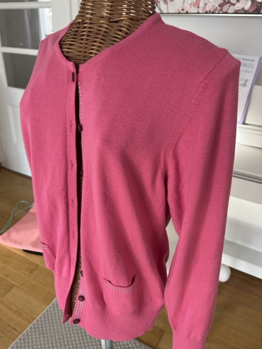 Jacken: Pink Cardigan mit Strass, Modal, 38 – Gebraucht aus Solothurn von Bobesch08 3