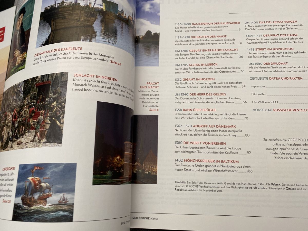 Zeitschriften & Magazine: Geo Epoche: Die Hanse – Gebraucht aus Erlinsbach SO von Silverstorm 1