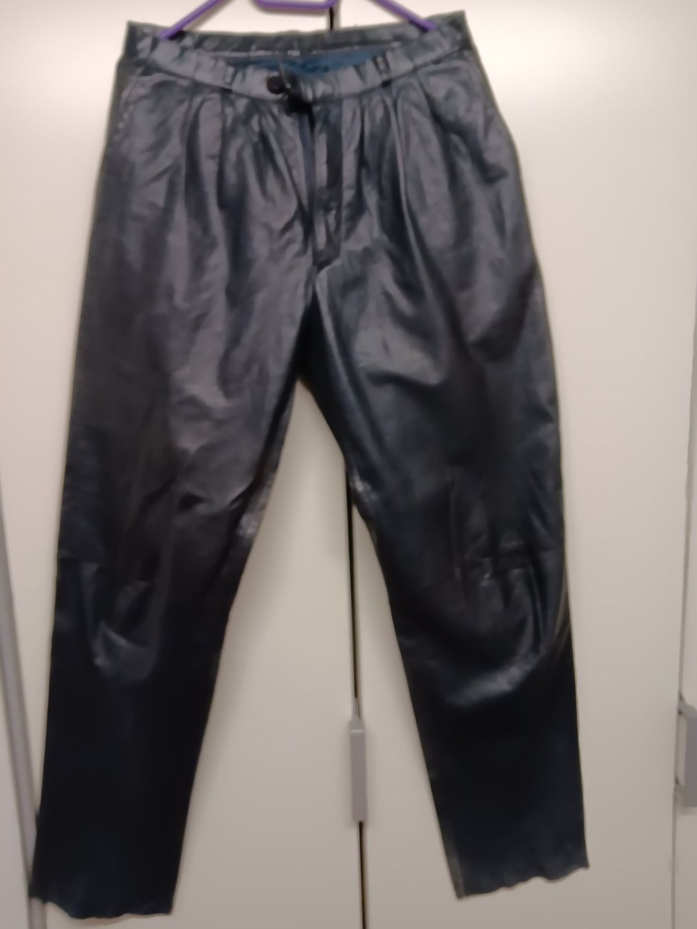 Pantaloni: Lederhose, dunkelblau, edel, gefüttert – Usato da Büsingen venduto da Flohminator