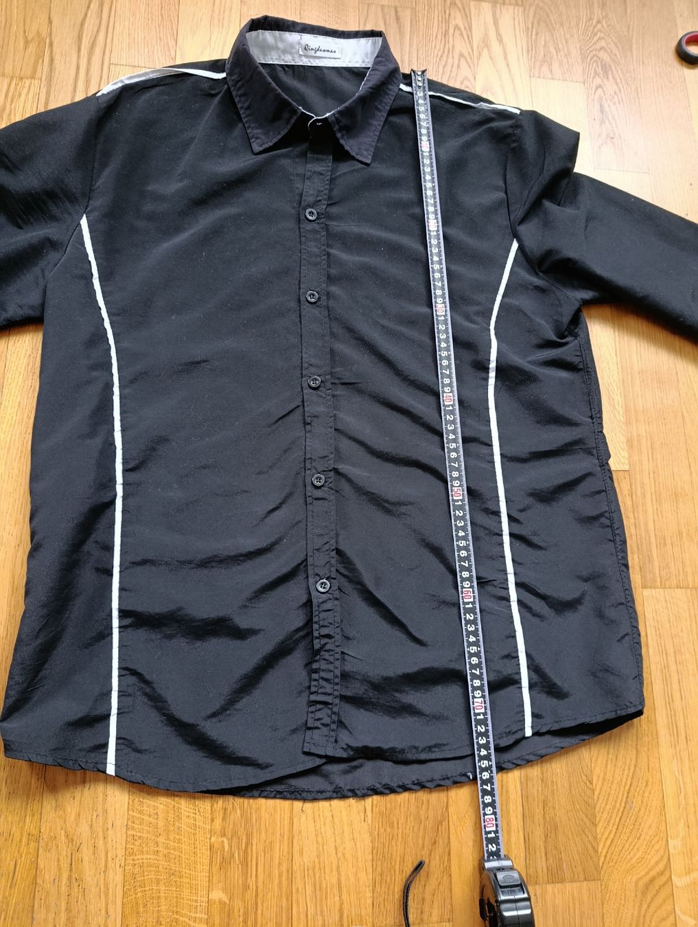 Camicie: schwarz weiss Herren Hemd – Usato da Trimbach venduto da lysy507777 4