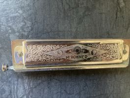 M. Hohner Super Chromonica Mundharmonika gebraucht inkl. Etu