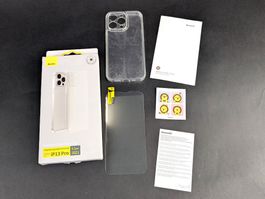 BASEUS Cover und Glas iPhone 13 Pro