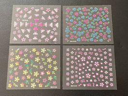 Nail Art Sticker Set mit 4 tollen Bögen No5