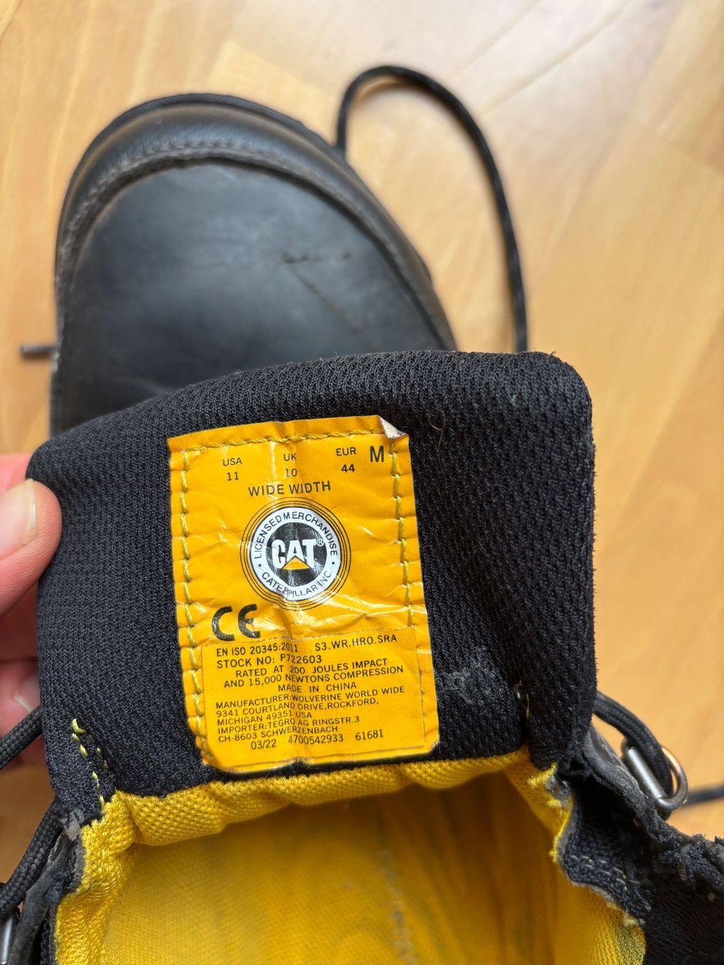 Caterpillar Herrenschuhe: Cat Framework Sicherheitsschuh S3 Schwarz, Gr. 44 – Gebraucht aus Luzern von SMOOS 6