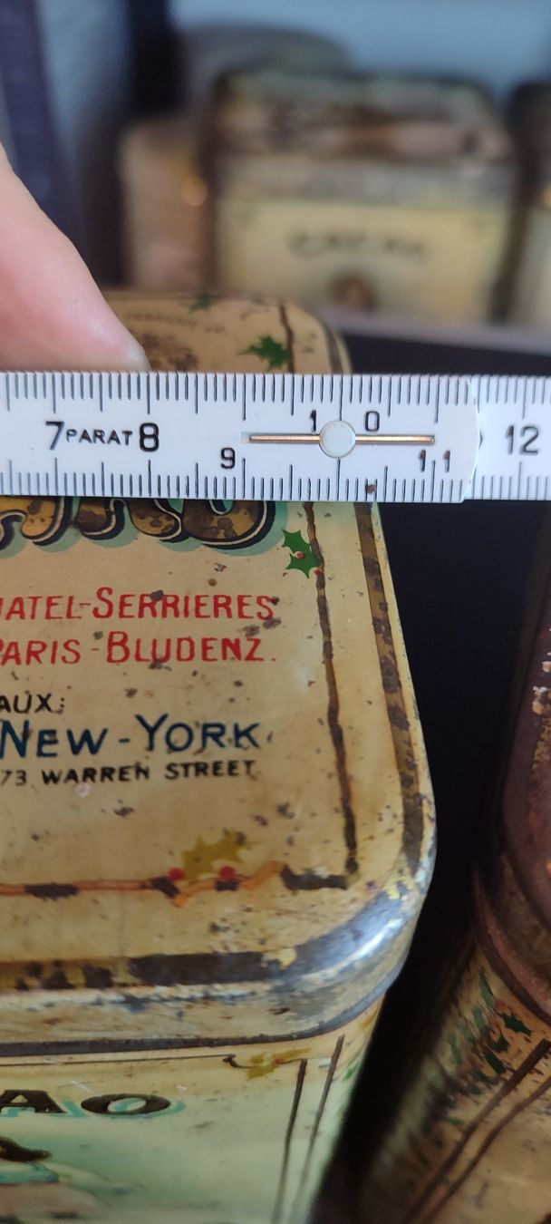 Suchard Barattoli: Wunderschöne Blechdose von Suchard Kussmädchen 2 17 cm – Usato da Gelterkinden venduto da MYSTOREFORYOU4460 8