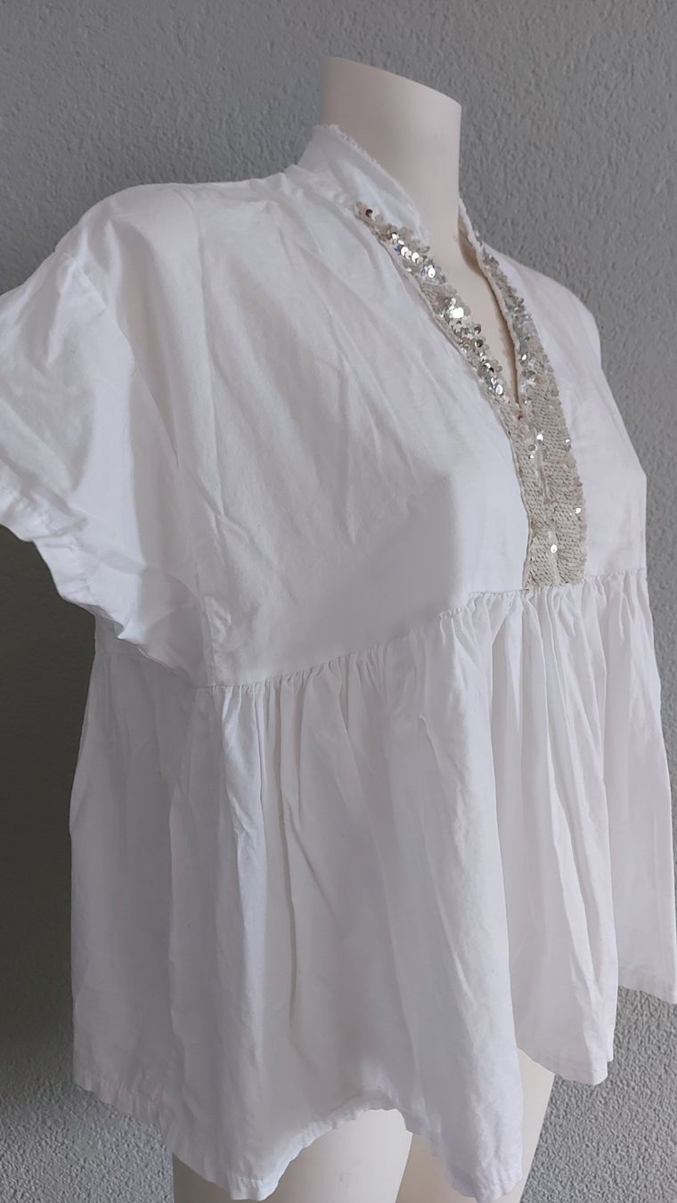 Camicette: Wunderschöne Bluse Made in Italy One Size – Nuovo (secondo la descrizione) da langenthal venduto da rundholz7 2