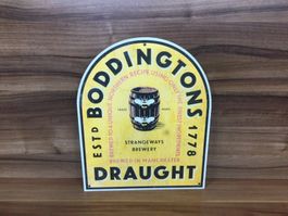 Gebrauchtes Boddingtons Blechschild Strangeways Brewery