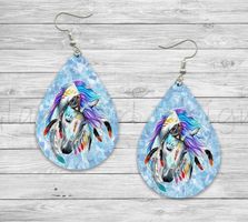 Pferd Modeschmuck Ohrringe NEU