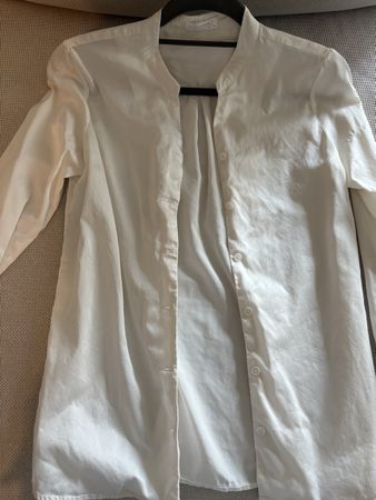 Lilysilk White Mandarin Collar Silk Blouse XS