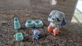 LPS Littlest Petshop #1087 Berhardiner St Bernhard Blau