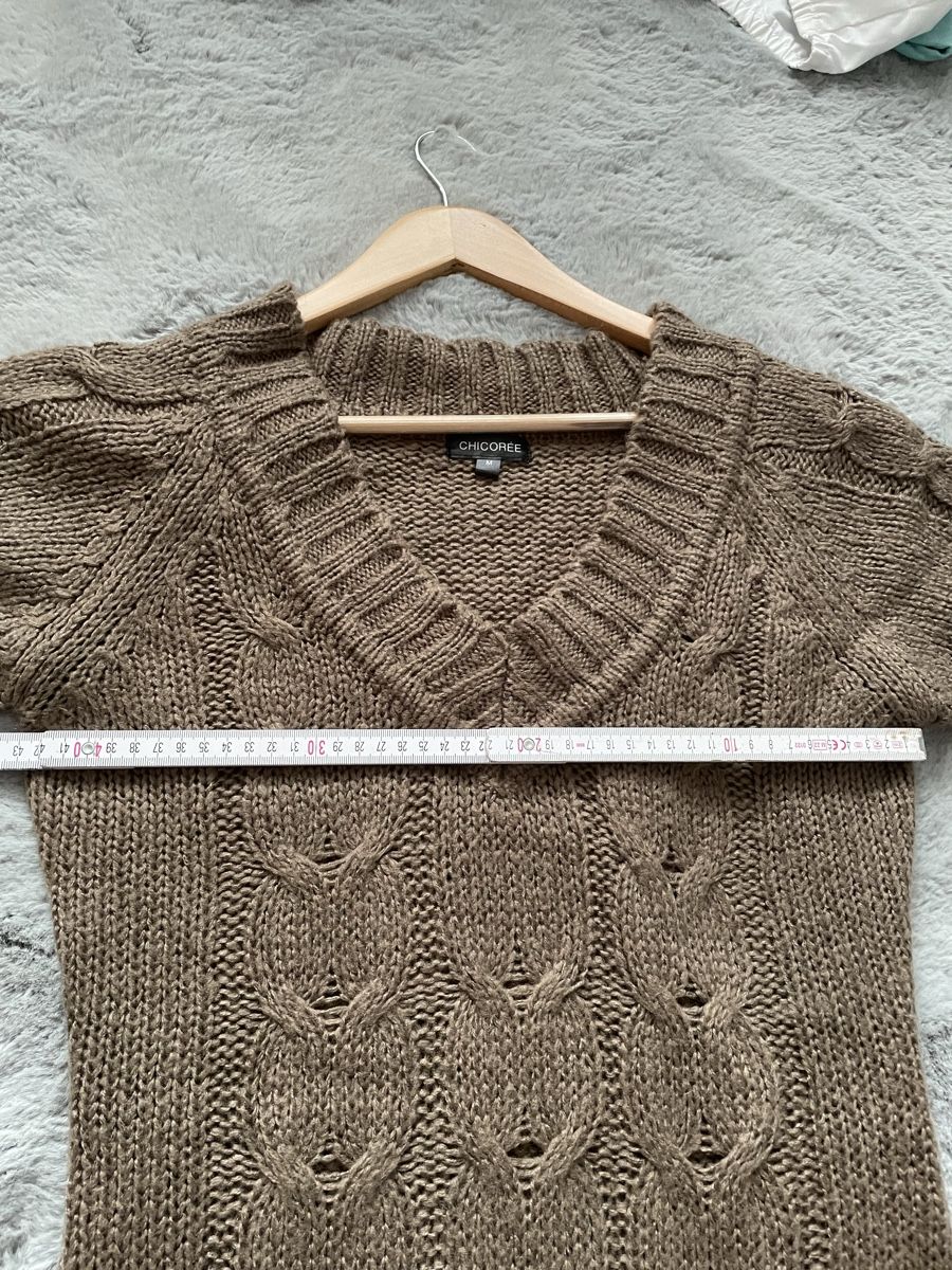 Pullover & Sweatshirts: Chicoree Strickpullover kurzarm braun Grösse M – Gebraucht aus Oberwil BL von Petermib 3