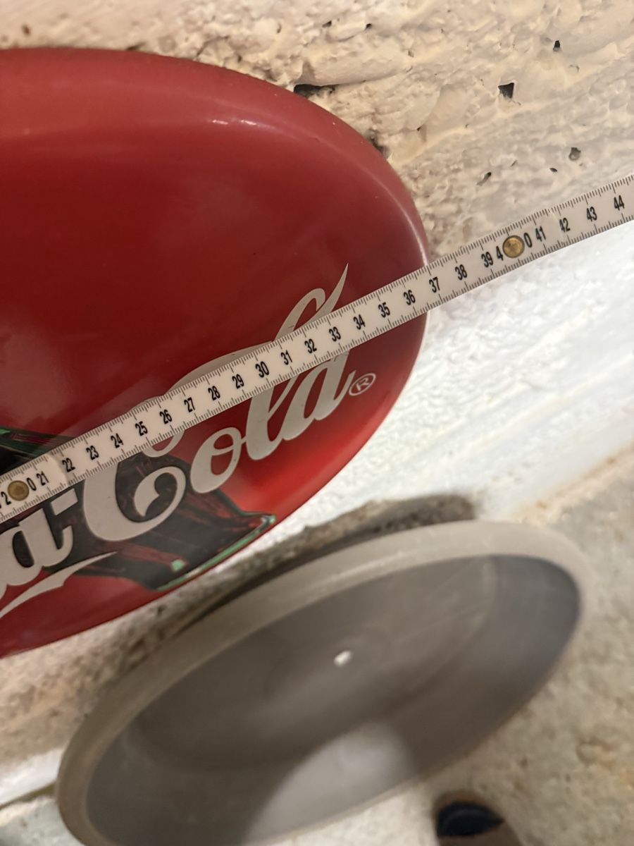 Coca-Cola Insegne: Coca-Cola Blechschild Durchmesser 40cm Vintage – Usato da Basel venduto da Stars12355