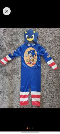 SONIC kostüm gr 3 Jahre neu mit maske