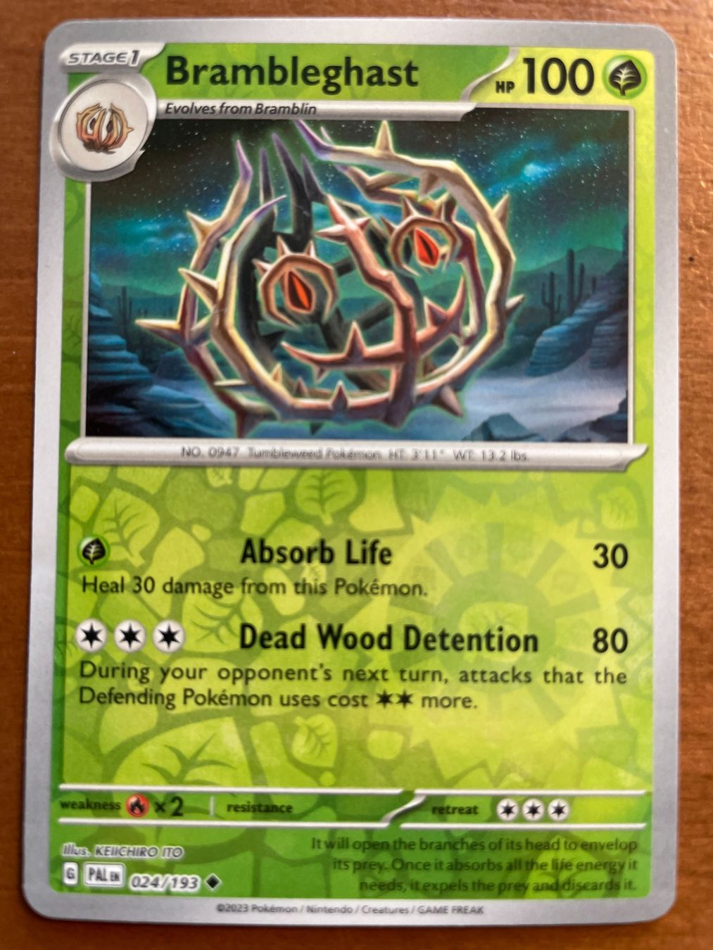 Pokémon Sammelbilder & Trading cards: Pokemon Brambleghast Reverse (Versand gratis) – Neu (gemäss Beschreibung) aus Chur von Angerson