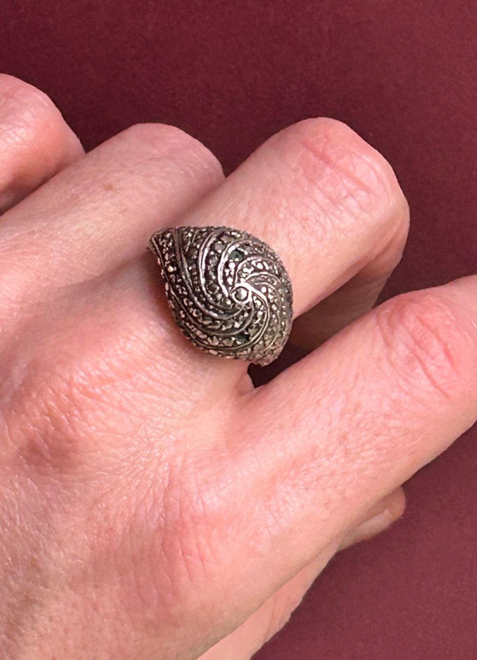 Anelli: Silberring Pyrit charleston (60) – Usato da Dittingen venduto da Bellevista