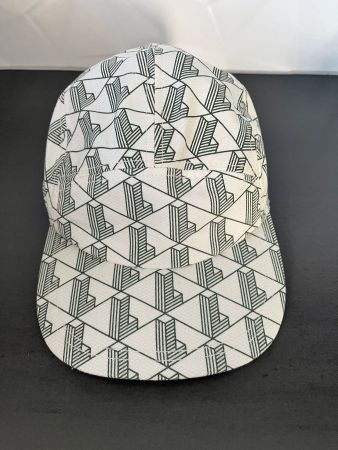 Casquette Lacoste à motifs blancs et verts, collector, neuve
