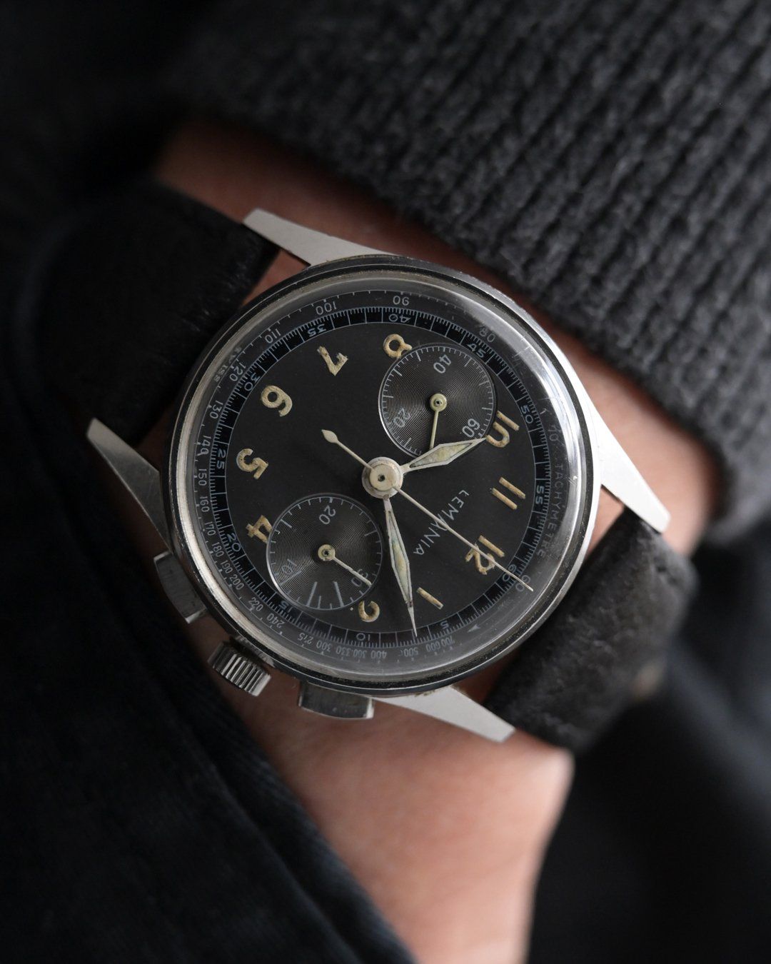 Lemania Orologi: Lemania chronograph, cal. CH27, galvanic dial – Usato da Eschert venduto da Watchlegend 7