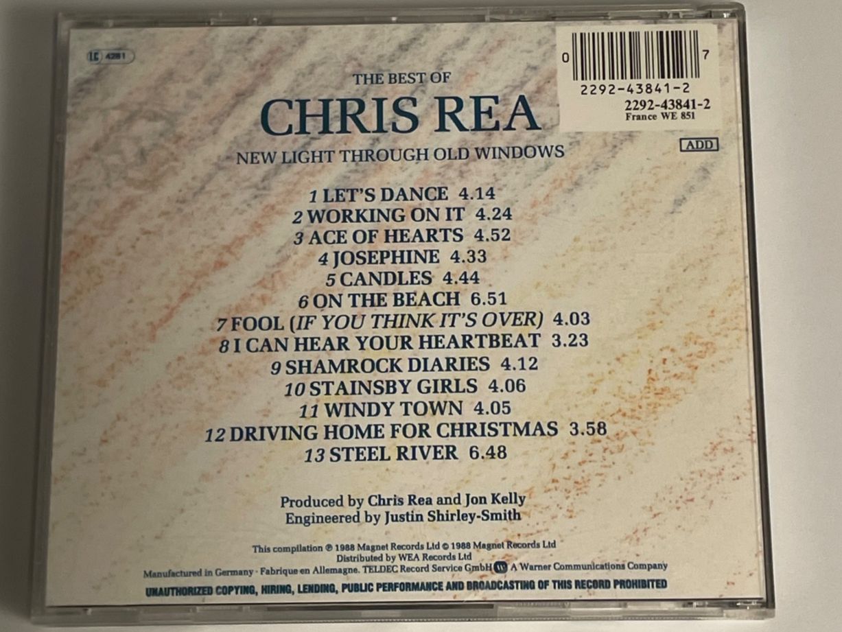 CD: Chris Rea – Usato da Muri b. Bern venduto da AdidasCollector 2