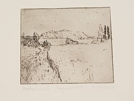 Hansueli Holzer Werk Magnusberg Probedruck 78 Hand-Signiert