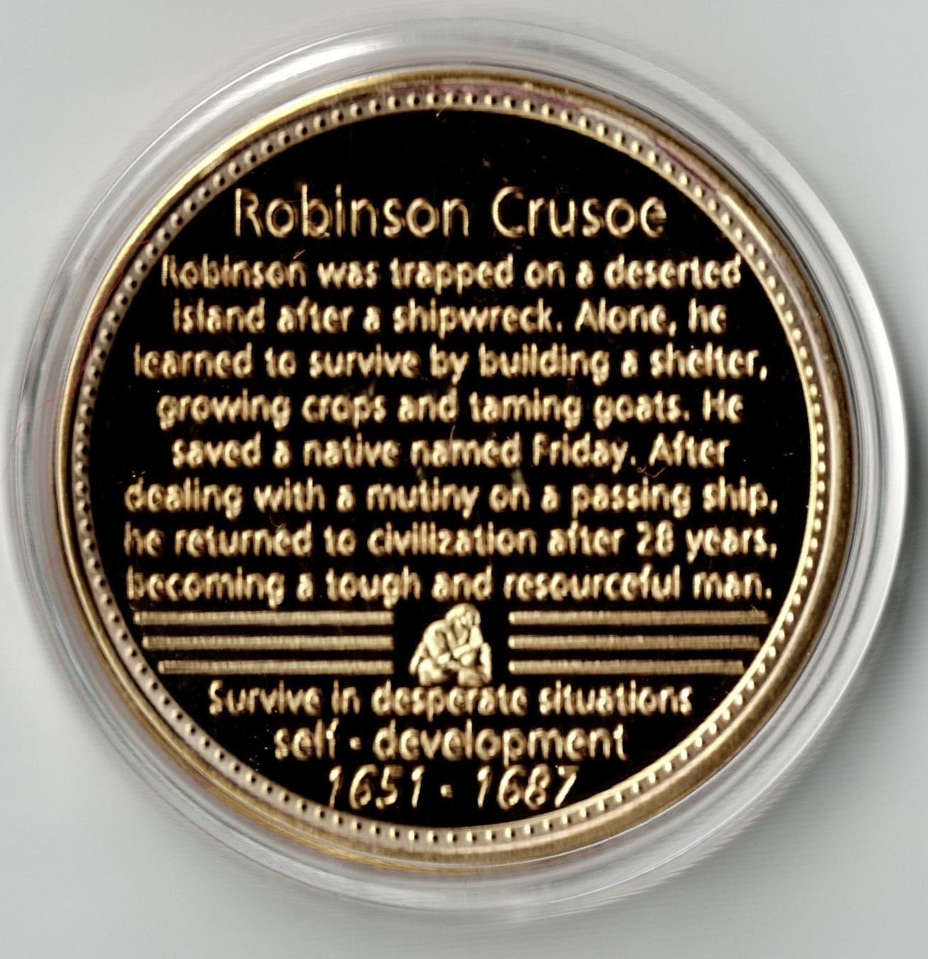 Médailles: Robinson Crusoe_Gedenkmedaille 4 – Neuf (Voir description) à Hombrechtikon par Fraese01 2