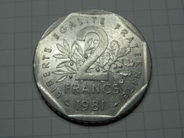 Frankreich 2 Franken, 1981