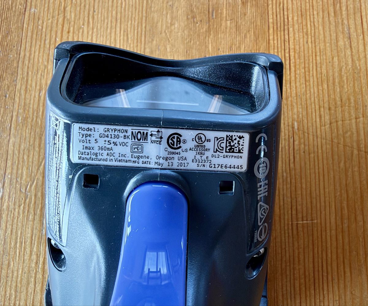 Scanner: Barcode Scanner Datalogic Gryphon GD4130-BK gebraucht – Gebraucht aus Stein am Rhein von Karisma78 2