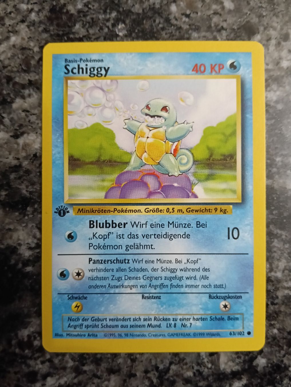 Pokémon Cartes à collectionner: Pokemon Base Set 1 Edition  Schiggy – D'occasion à LEUZIGEN par mic_sdh5