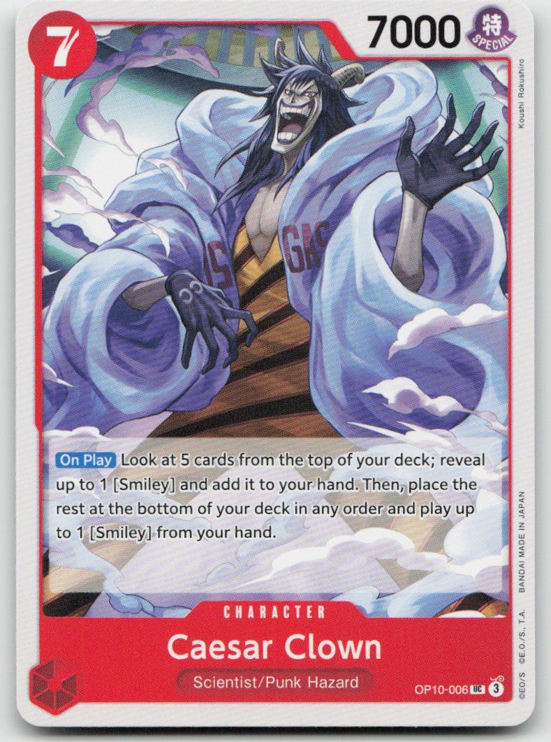 Bandai Carte collezionabili: One Piece Caesar Clown OP10-006 UC – Usato da Lugano venduto da VlaseCard